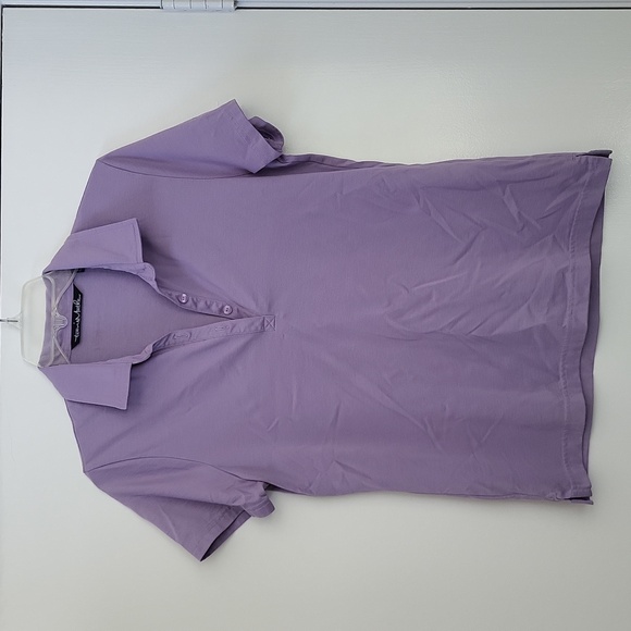 Travis Mathew Tops - Travis Mathew Lilac Short Sleeve Polo Top